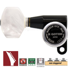 Carregar imagem no visualizador da galeria, NEW Gotoh SG360-P7 MGT 7 In-Line Set Locking TREBLE SIDE Non-Staggered - BLACK