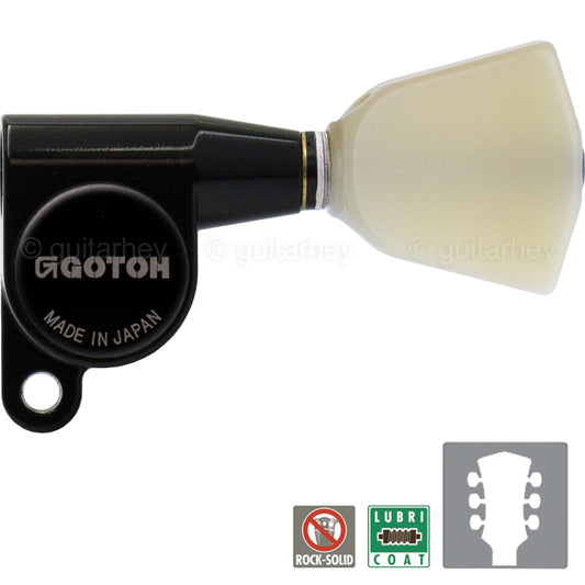 NEW Gotoh SG360-P4N MINI Tuners Schaller Style w/ KEYSTONE Button 3x3 - BLACK