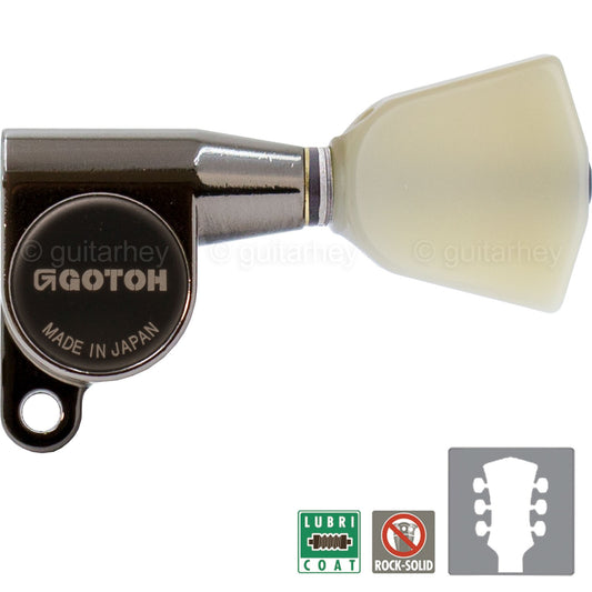NEW Gotoh SG360-P4N Schaller Style Mini KEYSTONE Buttons SET 3x3 COSMO BLACK