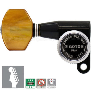 NEW Gotoh SG360-P8 MGT 6 In-Line MAGNUM LOCK Locking Mini LEFT-HANDED - BLACK