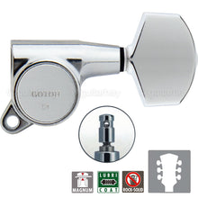 Carregar imagem no visualizador da galeria, NEW Gotoh SG381-01 MG Magnum Locking Keys 16:1 Schaller Style Set 3x3 - CHROME