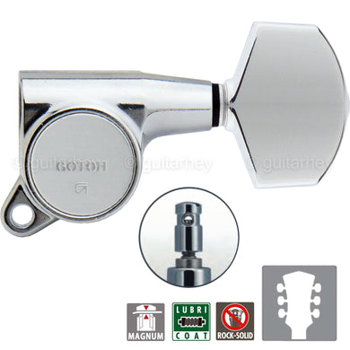 NEW Gotoh SG381-01 MG Magnum Locking Keys 16:1 Schaller Style Set 3x3 - CHROME