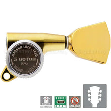 Load image into Gallery viewer, NEW Gotoh SG381-04 MGT L3+R3 MAGNUM LOCK-TRAD Keystone Buttons Set 3x3 - GOLD