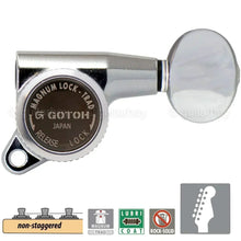 Load image into Gallery viewer, NEW Gotoh SG381-05 MGT 6 in Line NON-STAGGERED Set Locking Tuners - CHROME