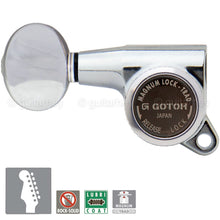 Load image into Gallery viewer, Gotoh SG381-05 MGT 6 In-Line Set MAGNUM Locking OVAL Button LEFT-HANDED - CHROME