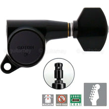 Load image into Gallery viewer, NEW Gotoh SG381-07 MG Magnum Locking 6 in line SET Right Handed - BLACK