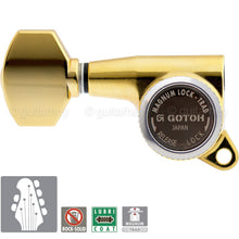 Carregar imagem no visualizador da galeria, NEW Gotoh SG381-07 MGT L2+R4 Set Mini Locking Tuners Tuning Keys 2x4 - GOLD