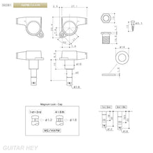 Load image into Gallery viewer, Gotoh SG381-07 L6 HAPM MG MAGNUM LOCK post-height adjustable HAP - COSMO BLACK