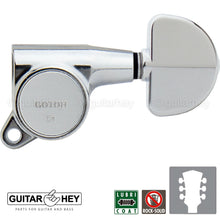 Load image into Gallery viewer, NEW Gotoh SG381-20 L3+R3 Grover Style Button Tuners 16:1 Ratio 3x3 - CHROME