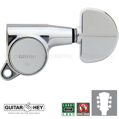 NEW Gotoh SG381-20 L3+R3 Grover Style Button Tuners 16:1 Ratio 3x3 - CHROME