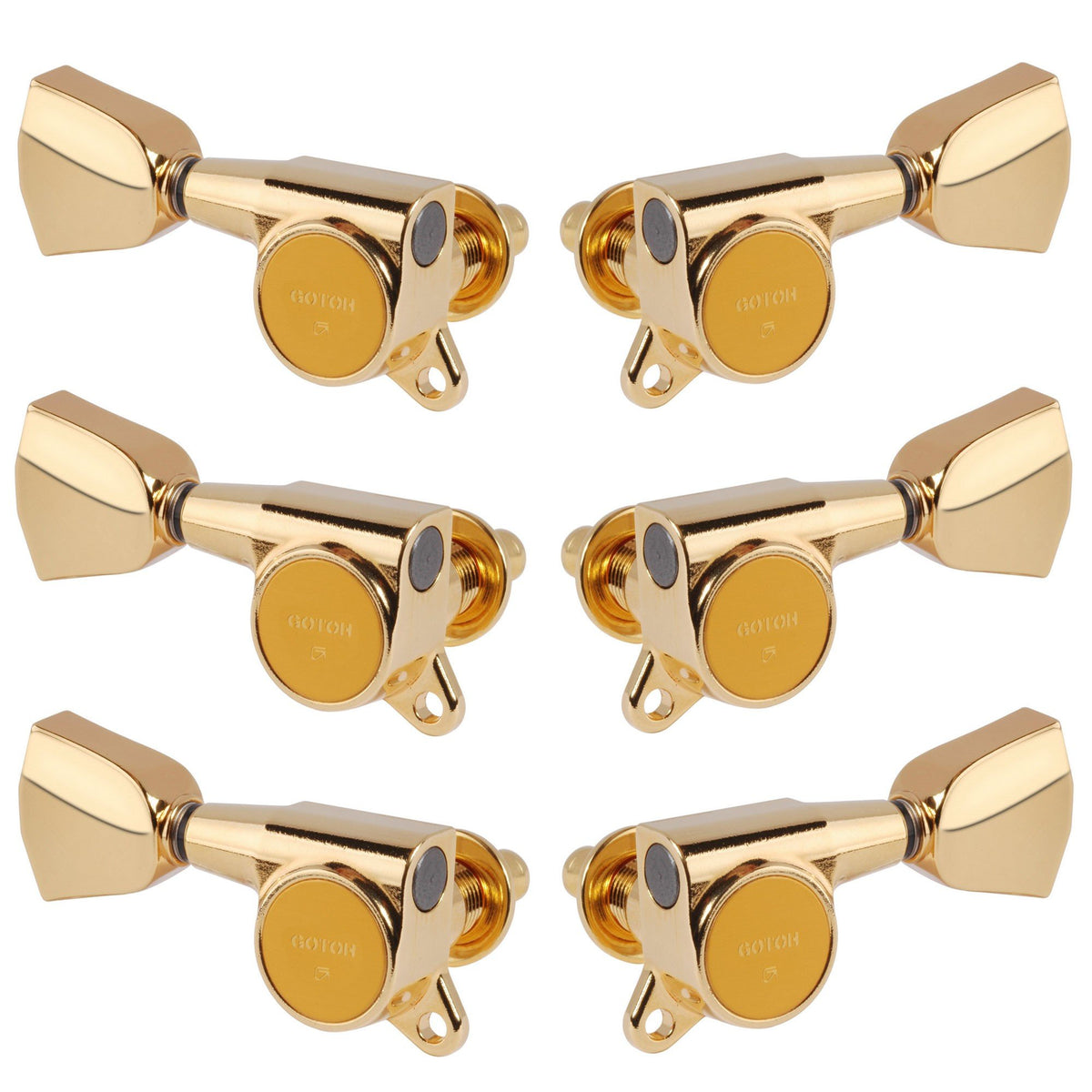 NEW Gotoh SG381-04 L3+R3 Keystone Buttons Tuning Keys 16:1 Ratio - 3x3 - GOLD