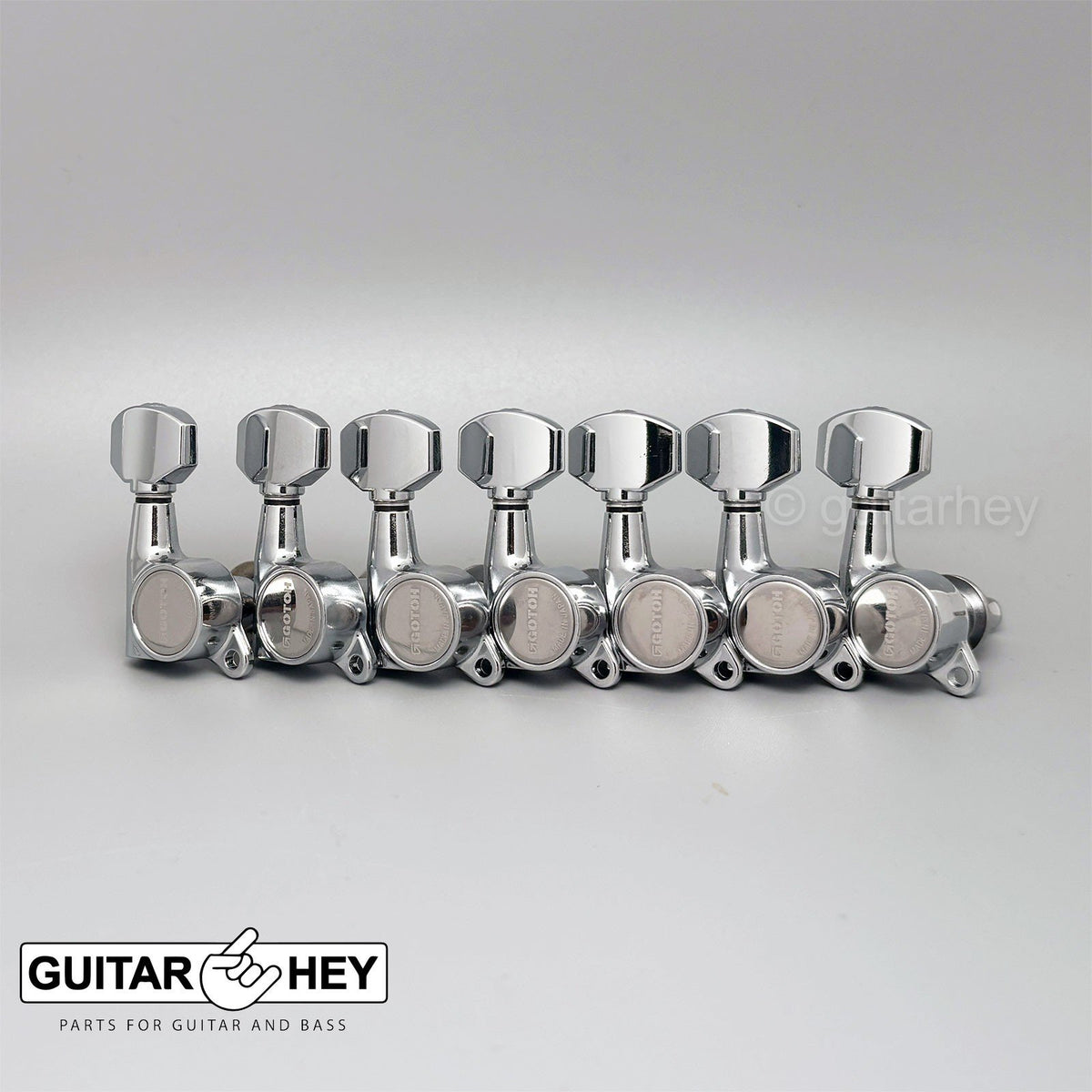 NEW Gotoh SG381-07 L7 Set 7 in line Tuners Keys w/ Screws Right Handed - CHROME