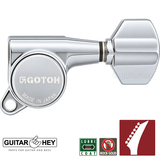 NEW Gotoh SG381-07 L7 Set 7 in line Tuners Keys w/ Screws Right Handed - CHROME