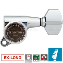 Load image into Gallery viewer, NEW Gotoh SG381-07 MGT 6 in Line EX LONG Staggered Set Locking ESP/LTD - CHROME