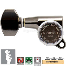 Load image into Gallery viewer, NEW Gotoh SG381-07 MGT 6 In-Line Set Non-Stag Locking LEFT-HANDED - COSMO BLACK