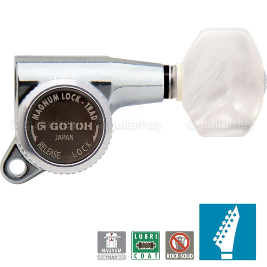 NEW Gotoh SG381-P7 MGT 6 in Line EX LONG Staggered Set Locking ESP/LTD - CHROME