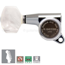 Load image into Gallery viewer, NEW Gotoh SG381 MGT 6 In-Line Set MAGNUM Locking PEARLOID LEFT-HANDED - CHROME