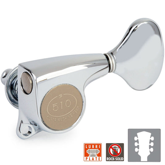NEW Gotoh SGL510-L5 Super Machine Heads L3+R3 Tuners Set 18:1 Ratio 3x3 - CHROME