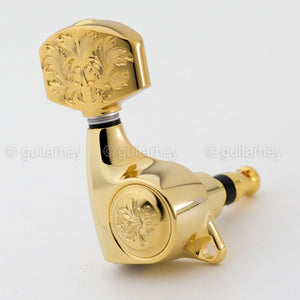 NEW Gotoh SGL510Z-A60LX Luxury Mode L3+R3 SET Tuning Keys 1:21 Ratio 3x3 - GOLD