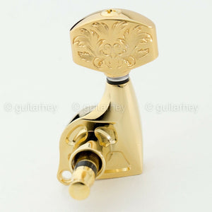 NEW Gotoh SGL510Z-A60LX Luxury Mode L3+R3 SET Tuning Keys 1:21 Ratio 3x3 - GOLD