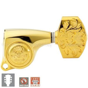 NEW Gotoh SGL510Z-A60LX Luxury Mode L3+R3 SET Tuning Keys 1:21 Ratio 3x3 - GOLD
