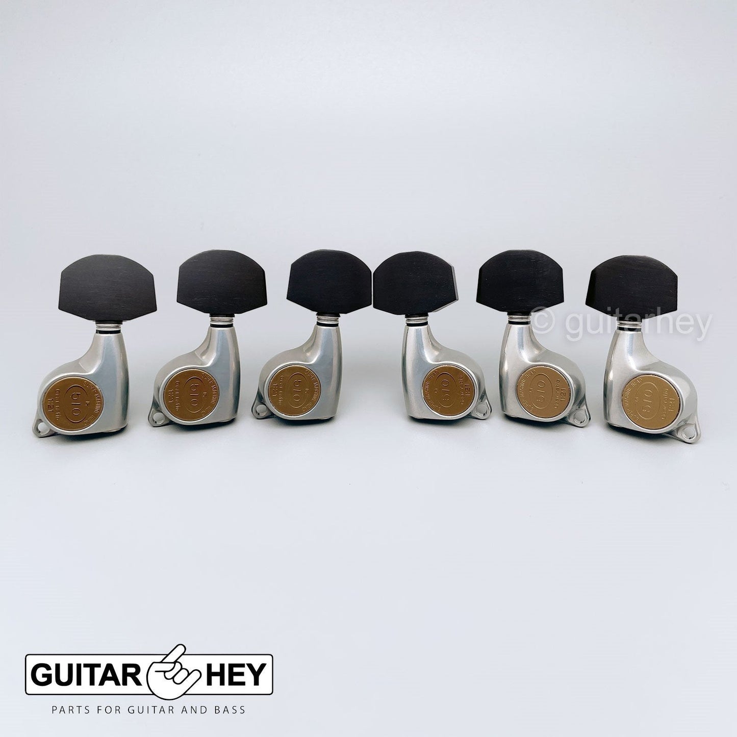 NEW Gotoh SGL510Z-EN01 Tuning Keys Set 1:21 Ratio 3x3 - ANTIQUE X-FINISH CHROME