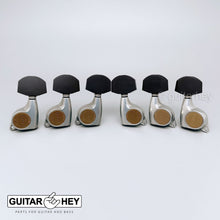 Load image into Gallery viewer, NEW Gotoh SGL510Z-EN01 Tuning Keys Set 1:21 Ratio 3x3 - ANTIQUE X-FINISH CHROME