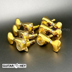 NEW Gotoh SGL510Z-L5 HAPM Locking Tuners Adj. Height, 1:21 Gear Ratio 3x3 - GOLD