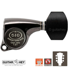 Load image into Gallery viewer, NEW Gotoh SGL510Z-EN07 L3+R3 Premium Tuners 1:21 Gear Ratio 3x3 - COSMO BLACK