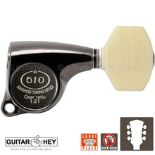 Load image into Gallery viewer, NEW Gotoh SGL510Z-M07 L3+R3 Premium Tuners 1:21 Gear Ratio 3x3 - COSMO BLACK