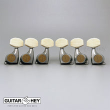 Load image into Gallery viewer, NEW Gotoh SGL510Z-M01 Tuning Keys Set 1:21 Ratio 3x3 - ANTIQUE X-FINISH CHROME