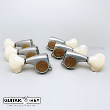 Load image into Gallery viewer, NEW Gotoh SGL510Z-VL5 Tuning Keys Set 1:21 Ratio 3x3 - ANTIQUE X-FINISH CHROME