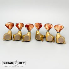 Load image into Gallery viewer, NEW Gotoh SGL510Z-CL5 Tuning Keys 1:21 Gear Ratio 3x3 - ANTIQUE X-FINISH GOLD