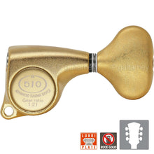 Load image into Gallery viewer, NEW Gotoh SGL510Z-L5 L3+R3 Tuners Set 1:21 Gear Ratio 3x3 - SATIN GOLD