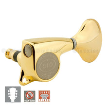 Load image into Gallery viewer, NEW Gotoh SGL510Z-L5 Set Tuners 510 Delta w Screws 1:21 Gear Ratio - 3x3 - GOLD