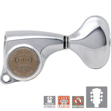 Carregar imagem no visualizador da galeria, NEW Gotoh SGL510Z-L5 MGT DELTA Locking Tuning Keys, 21:1 Ratio Set 3x3 - CHROME