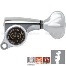 Load image into Gallery viewer, NEW Gotoh SGS510Z-S5 MGT Set Magnum LOCKING TRAD 6 in line 1:18 Ratio - CHROME