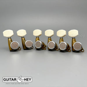 NEW Gotoh SGS510Z-M07 MGT 6 in line Locking Tuners Set 18:1 Gear Ratio - X-GOLD