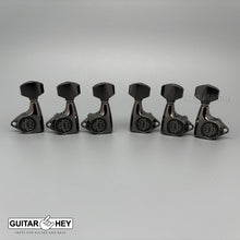 Load image into Gallery viewer, NEW Gotoh SGV510Z-A07 Tuners L3+R3 Set Aluminum Buttons 21:1 Ratio 3x3 COSMO BK
