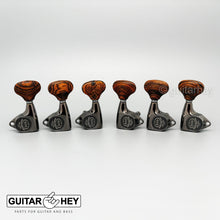 Load image into Gallery viewer, NEW Gotoh SGV510Z-RL5 Tuners L3+R3 Guitar Tuning Keys 1:21 Ratio 3x3 COSMO BLACK