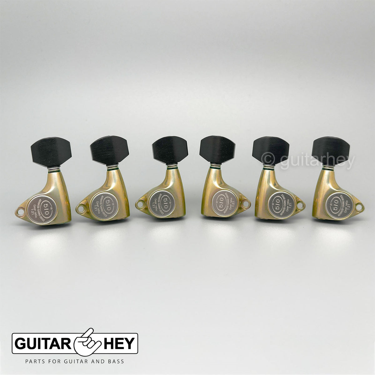 NEW Gotoh SGV510Z-EN07 Tuning Keys Set 1:21 Ratio 3x3 - ANTIQUE X-FINISH GOLD