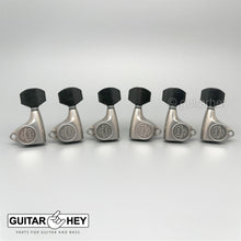 Carregar imagem no visualizador da galeria, NEW Gotoh SGV510Z-EN07 Tuners L3+R3 Keys 1:21 Ratio, EBONY 3x3 - X-FINISH NICKEL