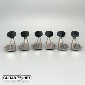 NEW Gotoh SGV510Z-EN07 Tuners L3+R3 Keys 1:21 Ratio, EBONY 3x3 - X-FINISH NICKEL