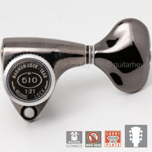 Load image into Gallery viewer, NEW Gotoh SGV510Z-L5 MGT L3+R3 LOCKING Tuners Set 21:1 Gear 3x3 - COSMO BLACK