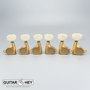 NEW Gotoh SGV510Z-M07 L3+R3 Tuners 21:1 Gear Ratio IVORY Buttons 3x3 GOLD SATIN