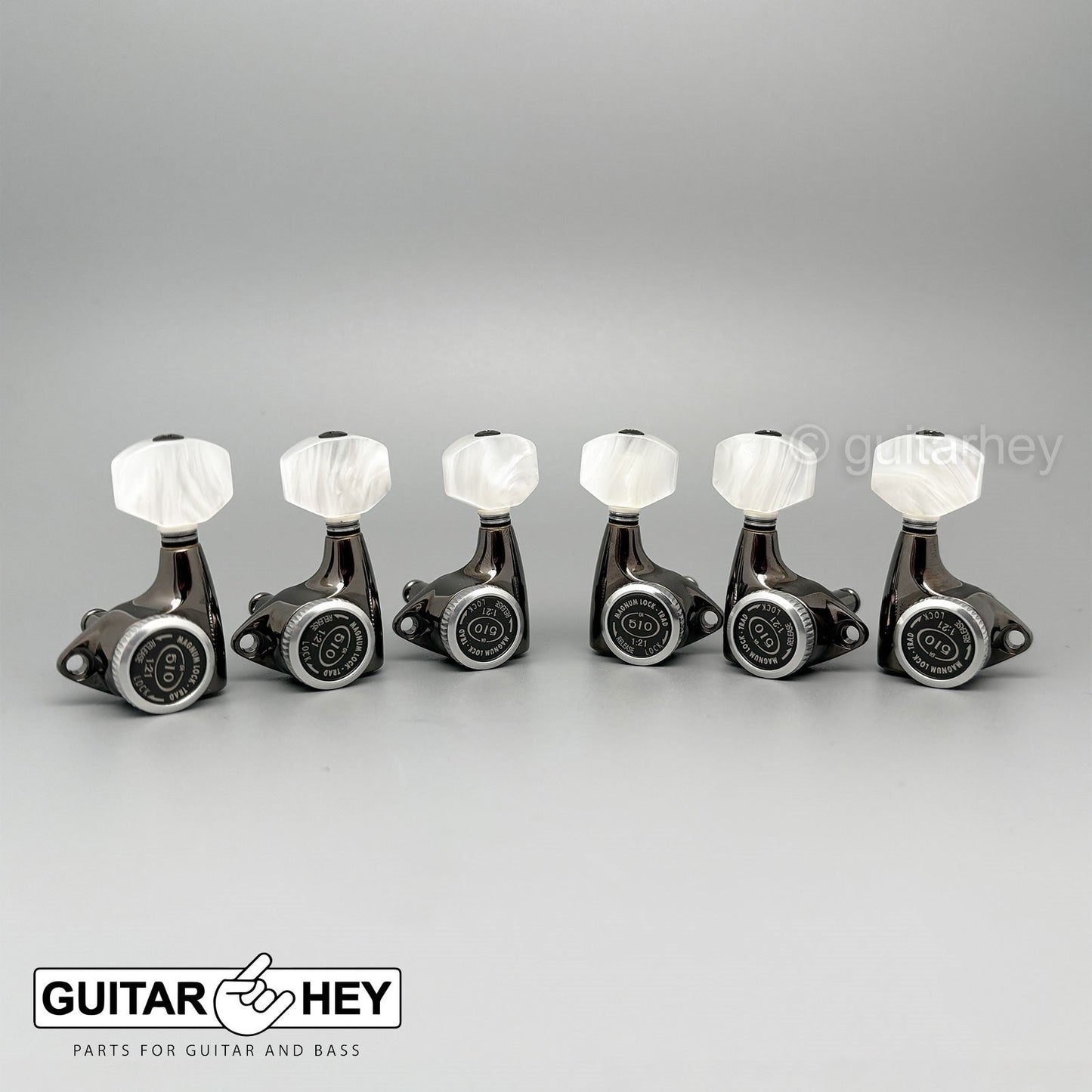 NEW Gotoh SGV510Z-P7 MGT L3+R3 LOCKING Tuners Set 21:1 Gear 3x3 - COSMO BLACK