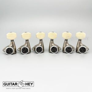 NEW Gotoh SGV510Z-M07 MGT L3+R3 LOCKING Tuners Set 3x3 - ANTIQUE X-FINISH NICKEL