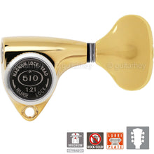 Load image into Gallery viewer, NEW Gotoh SGV510Z-L5 MGT L3+R3 LOCKING Tuners Set 21:1 Gear Ratio 3x3 - GOLD