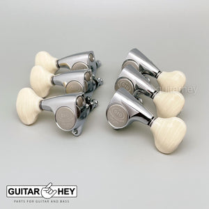 NEW Gotoh SGV510Z-VL5 Tuners L3+R3 Guitar Tuning Keys 1:21 Ratio, 3x3 - CHROME