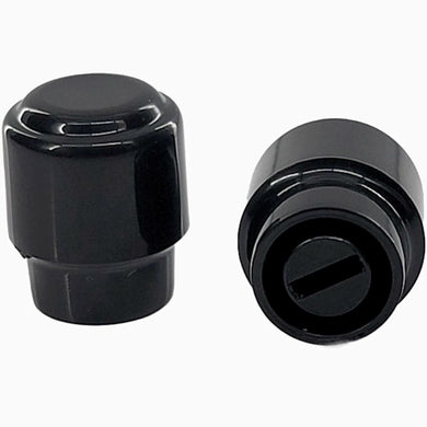 (2) Vintage-Style Round Knobs for USA Switch for Telecaster® - BLACK